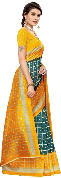 Stylish Art Silk Multicoloured Bollywood Saree with Blouse piece For Women Pack Of 1-thumb1