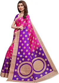 Attractive Art Silk Saree with Blouse piece For Women Pack Of 2-thumb3