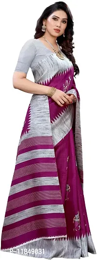 Trendy Art Silk Saree with Blouse piece For Women-thumb4