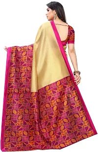 New Launched Art Silk Saree with Blouse piece For Women-thumb3