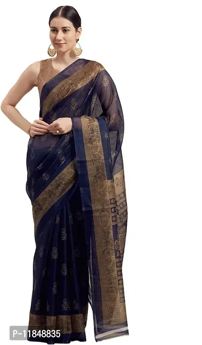 Trendy Art Silk Saree with Blouse piece For Women-thumb0