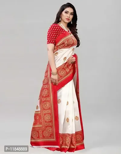 Trendy Net Saree with Blouse piece For Women-thumb4