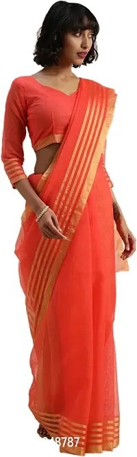 Trendy Art Silk Saree with Blouse piece For Women-thumb3