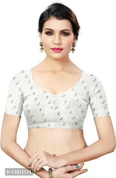 Stylish Georgette White Bollywood Saree with Blouse piece For Women Pack Of 1-thumb4