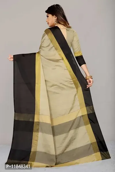 Trendy Art Silk Saree with Blouse piece For Women-thumb2