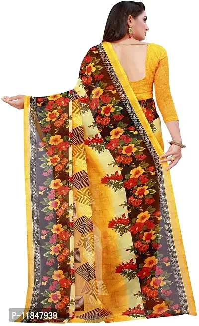 Attractive Georgette Saree with Blouse piece For Women Pack Of 2-thumb4