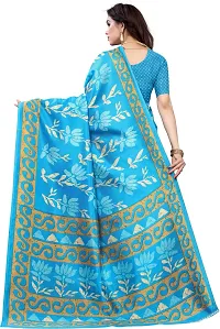 New Launched Art Silk Saree with Blouse piece For Women-thumb3