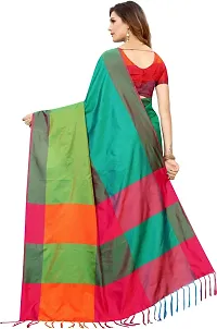 Trendy Cotton Silk Saree with Blouse piece For Women-thumb4