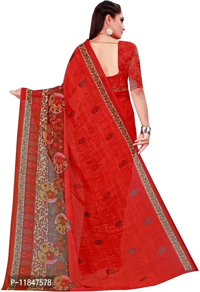 Attractive Georgette Saree with Blouse piece For Women-thumb4