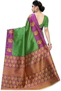 New Launched Art Silk Saree with Blouse piece For Women-thumb3