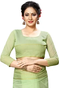 Stylish Art Silk Green Daily Wear Saree with Blouse piece For Women Pack Of 1-thumb3