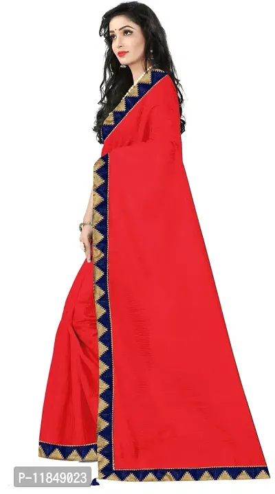 Trendy Art Silk Saree with Blouse piece For Women-thumb2