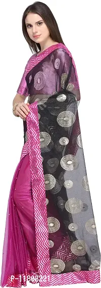 Stylish Lycra Multicoloured Bollywood Saree with Blouse piece For Women Pack Of 1-thumb2