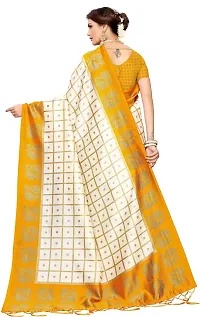 New Launched Art Silk Saree with Blouse piece For Women-thumb3