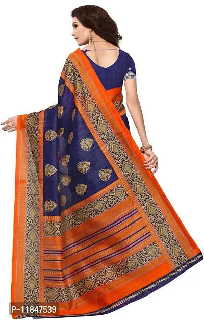 Attractive Art Silk Saree with Blouse piece For Women-thumb4