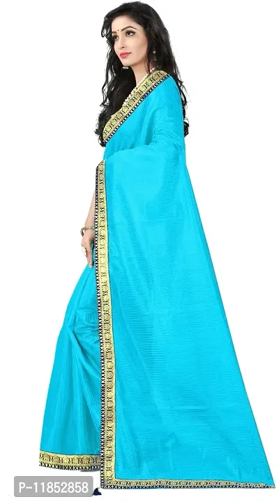 New Launched Art Silk Saree with Blouse piece For Women-thumb3