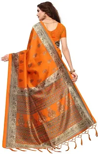 Attractive Art Silk Saree with Blouse piece For Women-thumb3