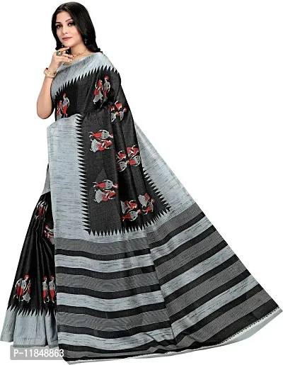 Trendy Pure Silk Saree with Blouse piece For Women-thumb2