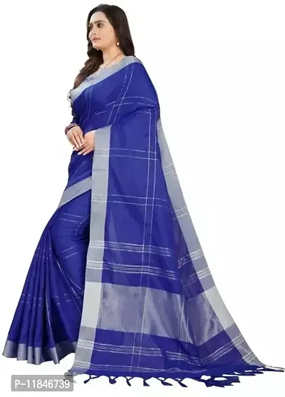 Stylish Art Silk Saree with Blouse piece For Women-thumb2