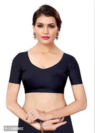 Stylish Georgette Black Daily Wear Saree with Blouse piece For Women Pack Of 1-thumb4