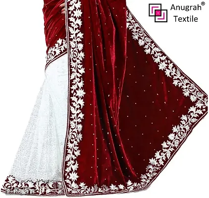 New Launched Net Saree with Blouse piece For Women-thumb4