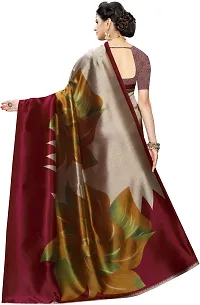 New Launched Art Silk Saree with Blouse piece For Women-thumb3