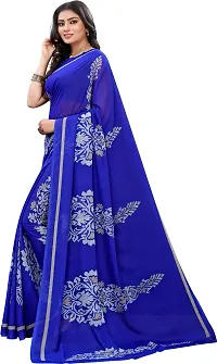 Trendy Georgette Saree with Blouse piece For Women-thumb1