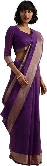 Women Beautiful Art Silk Saree with Blouse piece