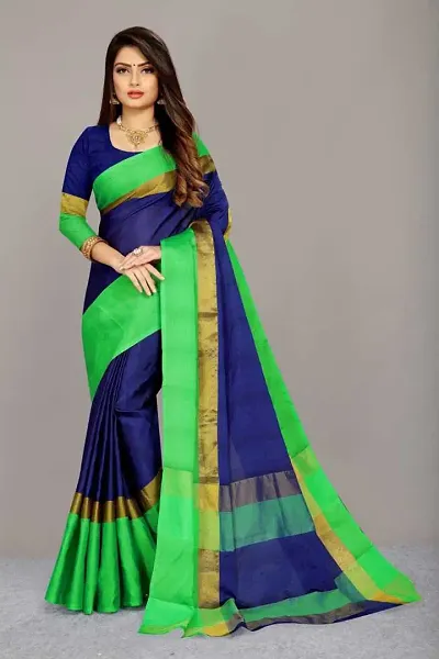 Stylish Fancy Art Silk Saree With Blouse Piece For Women