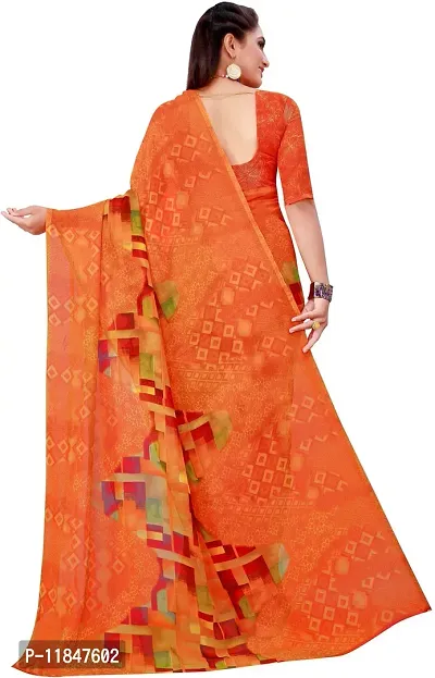 Attractive Georgette Saree with Blouse piece For Women Pack Of 2-thumb5