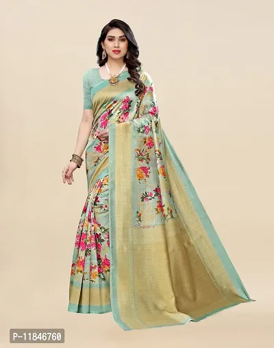 Stylish Cotton Silk Saree with Blouse piece For Women