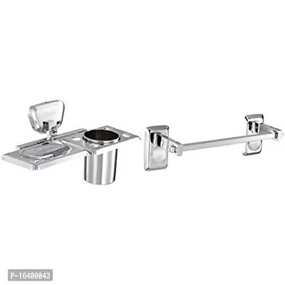 Stainless Steel Soap Holder With Toothbrush Tumbler