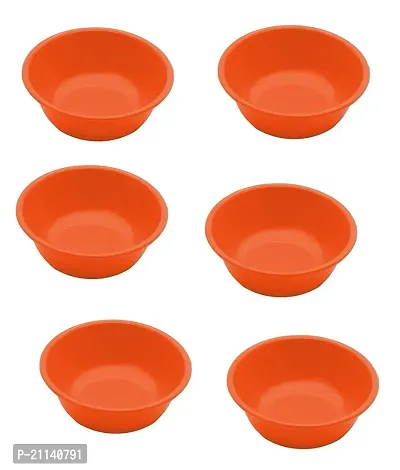 Durable Bowl Set for Food/Soup/Cereals Plastic Vegetable Bowl Pack Of 6