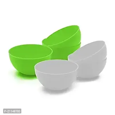 Durable Bowl Set for Food/Soup/Cereals Plastic Vegetable Bowl Pack Of 6-thumb0
