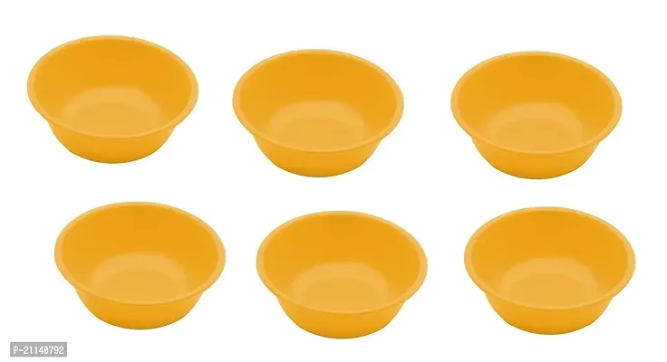 Durable Bowl Set for Food/Soup/Cereals Plastic Vegetable Bowl Pack Of 6