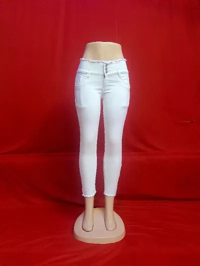 Trendy Denim Lycra Women's Jeans & Jeggings 