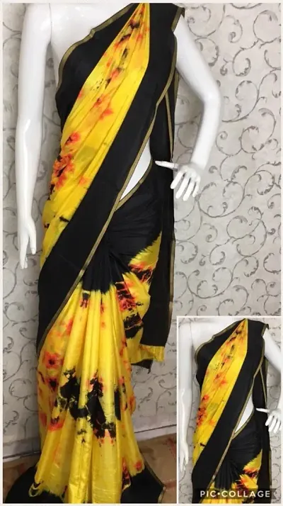 New In Art Silk Saree without Blouse piece 