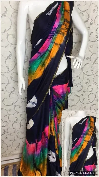 New In Art Silk Saree without Blouse piece 