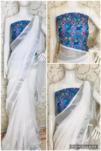 Latest Attractive Saree with Blouse piece