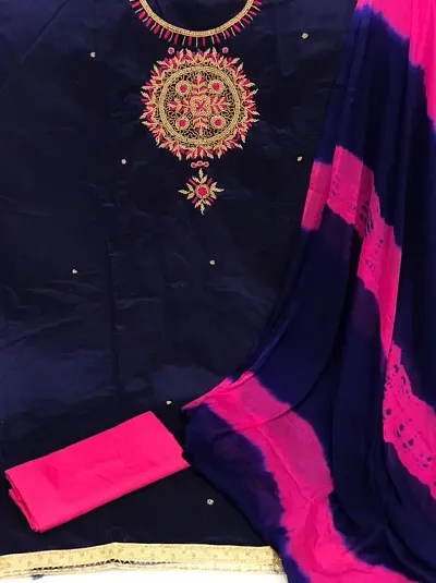 Beautiful Cotton Dress Material With Dupatta