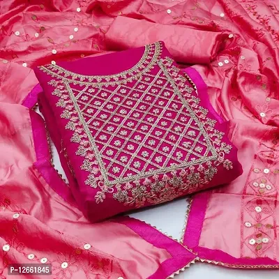 Chanderi Silk Bagru Hand Block Print Dress Material – RKG SHOPPING
