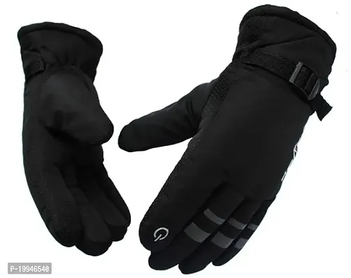 Neellohit Unisex Adult Nylon Tactical Full Finger Gloves Black Pack of 1-thumb0
