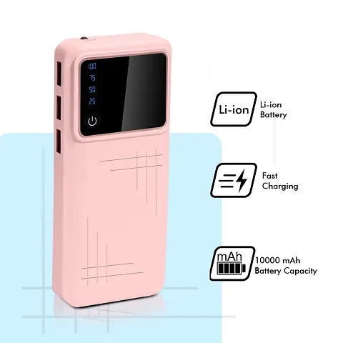 MITILU GADEZ Portable Battery Charger Torch Light Power Bank 20000mAh Mobile Easy-Carry Consumer Electronic PINK