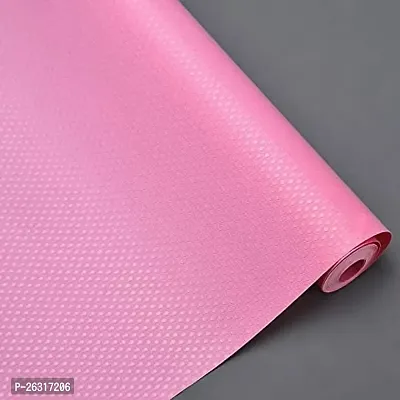 Rangwell Multipurpose Textured Anti-Slip Eva Mat for Fridge, Bathroom, Kitchen, Drawer, Shelf Liner (Pink, 45x500)-thumb0