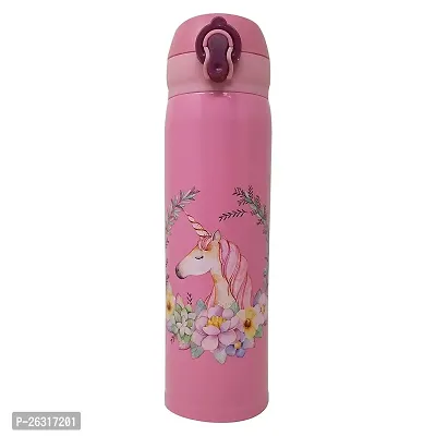 Rangwell NX Stainless Steel Vacuum Unicorn Print Water Bottle 500ml (Multicolour)