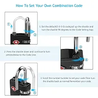 BMG Metal TSA 4 Digit Painted Luggage Lock (Multicolour)-thumb2