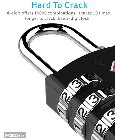 BMG Metal TSA 4 Digit Painted Luggage Lock (Multicolour)-thumb4