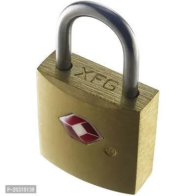 Lewis N Clark Tsa12 Travel Sentry Mini Padlock - Brass Square-thumb3