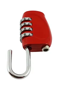 Docoss Stainless Steel 4-Digit Combination Padlock Set (Multicolor, Pack of 2)-thumb4