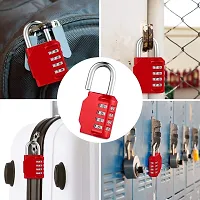 Rangwell 4 Digit Padlock for School, Luggage Suitcase Baggage Locks, Filing Cabinets, Gym  Sports Locker, Toolbox, Fence, Case, 1 Pack (Multicocol)-thumb4